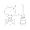 Single Stud Track Fitting für Anhänger